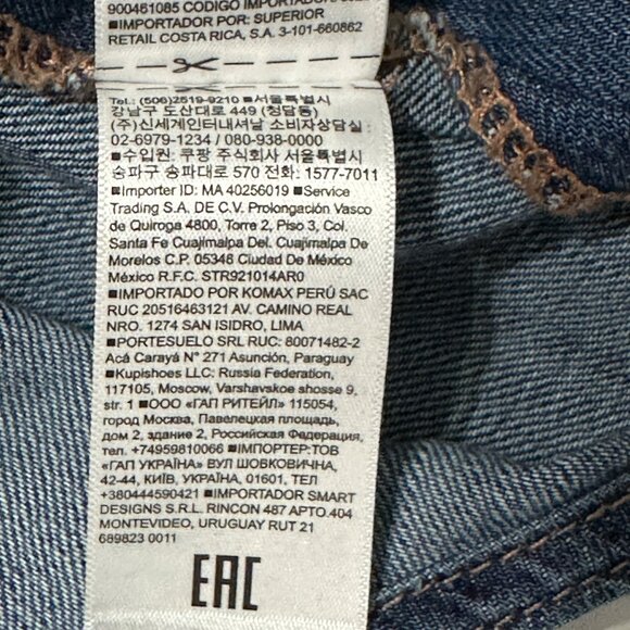 GAP women’s size S medium wash overalls country core farmcore jeans - Picture 10 of 12